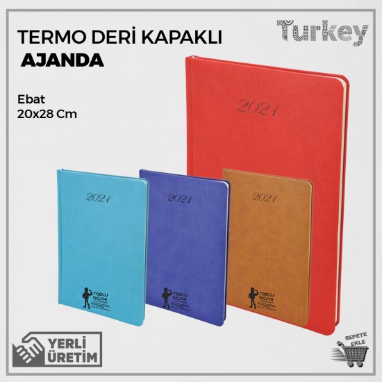 Termo Deri Kapaklı Kişiye Özel Ajanda